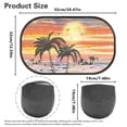 thumbnail image 7 of Yuyamidu Coconut Tree Car Window Shades for Side Window 2 PCS Sunset Car Window Sun Shades for Women Men Car Rear Window Shade for Kids Car Window Sun Protection Auto Accessories, 7 of 7