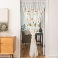 thumbnail image 1 of Curtains and Drapes, Rod Pocket & Back Tab semitransparent with Light Through Vertical Window Treatments for Sliding Glass Door & Living Room (Include Telescopic Rod), 1 of 7