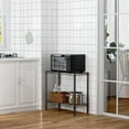 thumbnail image 5 of M MZG 220 lbs 2 Tier Storage Rack Metal Wire Shelving Unit, Storage Standing Household Shelf Organizer for Laundry Bathroom Kitchen Pantry , Black 11.8" D x 27.6" W x 23.4" H, 5 of 7