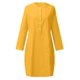 thumbnail image 4 of mfyjkho Vestidos midi para mujer, Vestido de mujer de moda con cuello redondo, suelto, de media manga, liso, hasta la rodilla Vestidos de otoño s, 4 of 5