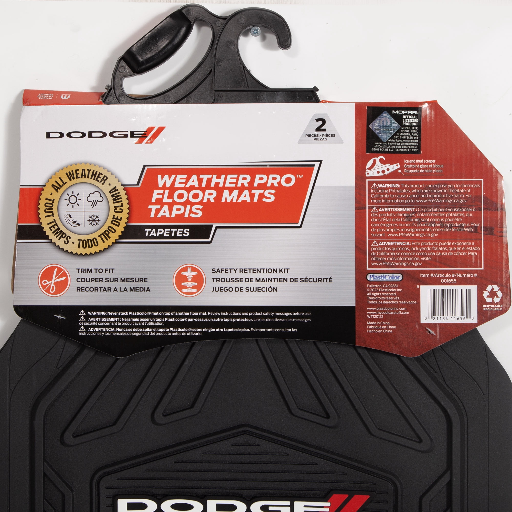 Plasticolor 001656R01 Dodge// WeatherPro Front Floor Mats