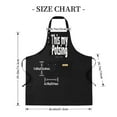 thumbnail image 5 of 2 Pack Adjustable Bib Apron Set with Humorous ' This my Potting ' Design & 2 Pockets - Perfect for Cooking Kitchen Chef Use for Men & Women, 5 of 6
