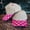 Light Pink/Pink, variant on Canvas Front Checkered Bill Magna Pony® Cap (Orange)