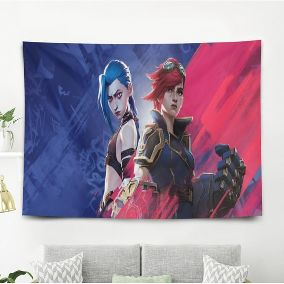 Tapestry for Arcane wall hanging Bedroom Dorm Wall Art Funny Backgrounds Poster Decorations Kids Girls Teens Gifts Funny 40×60 inch