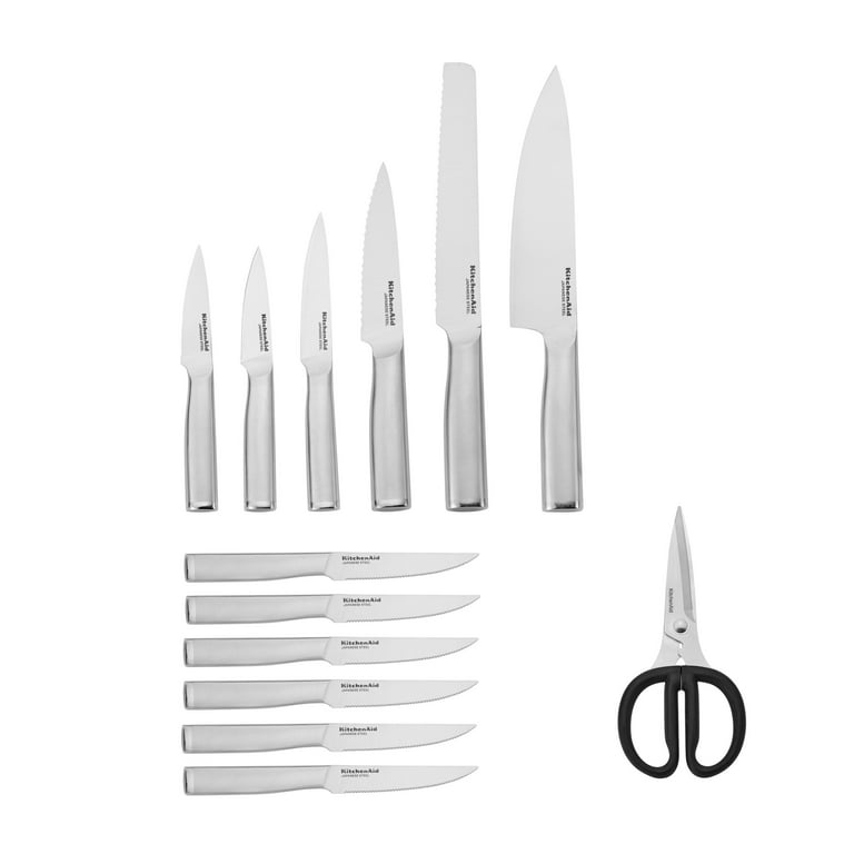 KitchenAid Gourmet 4-Piece Steak Knife Set, 4.5-Inch, Stainless
