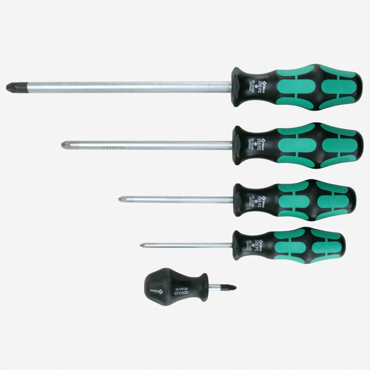Wera 346301 Kraftform Plus Pozidriv Screwdriver Set