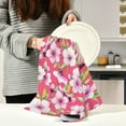 thumbnail image 6 of SKYSONIC Pink Flowers Kitchen Dish Towel Set,Drying Kitchen Towels Tea Towels 1Pcs, 6 of 7
