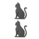 thumbnail image 5 of 2 emblemas de coche, insignia automotriz, pegatina de gato de metal 3D, pegatina para parachoques de coche, decoración, emblema de animal lindo para coches y camiones universales, 5 of 7