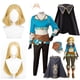 thumbnail image 2 of Disfraz de princesa Link para mujer, capa, peluca, juego de anime, Zelda, Tears Of The Kingdom, juego de rol, fiesta de disfraces, juego de rol, 2 of 5