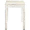 thumbnail image 2 of vidaXL Dining Table White 120x60x76 cm Solid Mango Wood, 2 of 4