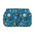 thumbnail image 2 of Disketp Cute Colorful Owls And Trees Estuche de Lápices de Doble Capa con Tapa Abatible y Cremallera, Organizador Escolar para Adolescentes y Adultos, 2 of 7
