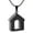 Black, variant on House Shape Urn Necklace for Ashes for Family Cremation Jewelry Stainless Steel Memorial Pendant for Women Men