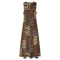 thumbnail image 4 of African Ethnic Print Dress Abstract Art Vintage Maxi Dress V Neck Pattern Bohemia Long Dresses Street Fashion Oversized Vestido, 4 of 7
