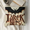 thumbnail image 3 of Halloween Lumbar Pillow Cover Trick or Treat Throw Pillow Case,Bat Black Pillows Decorative Throw Pillows,Stripes Watercolor Outdoor Cushion Cover,Halloween Decor Room, 3 of 5