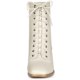 thumbnail image 3 of Botas de Combate Allegra K al Tobillo con Tacones Gruesos Y Cordones Crema 37, 3 of 7