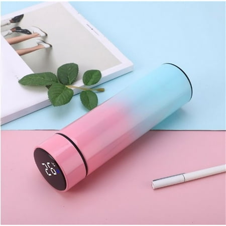 

Clearance！ Bifavgk Led Intelligent Temperature Display Gradient Color Insulation Cup 500Ml Insulated Water Bottle Insulated Tumblers