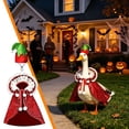 thumbnail image 6 of PiGOGI Christmas Goose Costume Cloak Set Witch Hat Cape Outfit Glitter Fabric for Garden Lawn Goose Statue Holiday Yard Decorative (Goose Not Included), 6 of 6