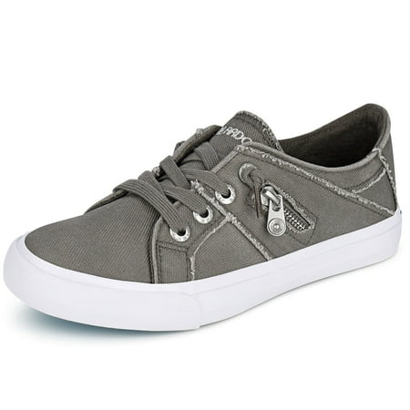 JENN ARDOR Womens Canvas Shoes Sneakers Low Tops Lace up Comfort Flat Wlaking Shoes