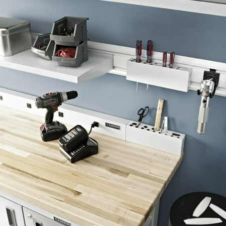 Gladiator - 9-Outlet Workbench Powerstrip - Hammered Granite