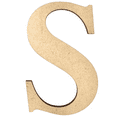 thumbnail image 1 of 20" Tall MDF Letter S | 1/8" Thick | Krafty Supply Letters | Times | Wooden Letter, 1 of 3