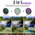 thumbnail image 2 of Filtro de lente de cámara NEEWER True Colors 67 mm variable ND2-32 y CPL, 2 of 9