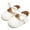White, variant on BESLY 0-18M Baby Girls Princess Dress Shoes with Bowknot Non-Slip Toddler Shoes