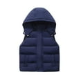 thumbnail image 2 of Winter Down Vest for Kids Boys Girls Sleeveless Zip Up Lightweight Puffer Padded Jacket Hooded Infant Toddler Winter Coats Outerwear Warm Cozy Cold Weather Clothes with Pockets, Size 3-12, 2 of 4