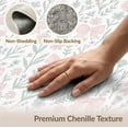 thumbnail image 6 of ODIKA 8'x10' Washable Area Rug Pink Delicate Ribbon Scattered Blossoms Sage Coquette Blush Freeform for King Size Bedroom Under Bed, Master Suite, Non-Shedding, Easy Care, 6 of 7