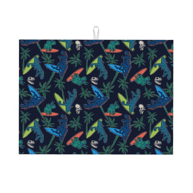 Balery Dinosaur Alfombrilla de Secado para Cocina, 18x24 Pulgadas, Súper Absorbente para Platos y Encimeras