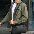thumbnail image 4 of New trend men's bag Korean version of fashion casual men's single shoulder crossbody bag-black, 4 of 5