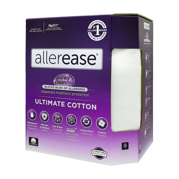 Allerease Ultimate Cotton Mattress Protector Full
