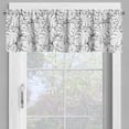 thumbnail image 2 of Ambesonne Black and White Window Valance, Palm Leafage, 54" X 18", Black White, 2 of 5