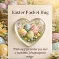 thumbnail image 1 of Mefallenssiah Easter Pocket Heart Ornament themed Greeting Card Mini Decor Spring Holiday Gift Accessory, 1 of 2
