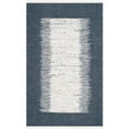 thumbnail image 1 of Safavieh Montauk 2'3" X 9' Hand Woven Cotton Rug in Ivory and Navy, 1 of 2