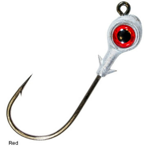 Z Man Redfish Eye Jighead 1/8oz Red 3pk