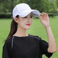 thumbnail image 5 of D-GROEE Unisex Sun Visor Hat, Adjustable Golf Hats Cap with Retractable Brim UV Protection Cap for Outdoor, 5 of 7