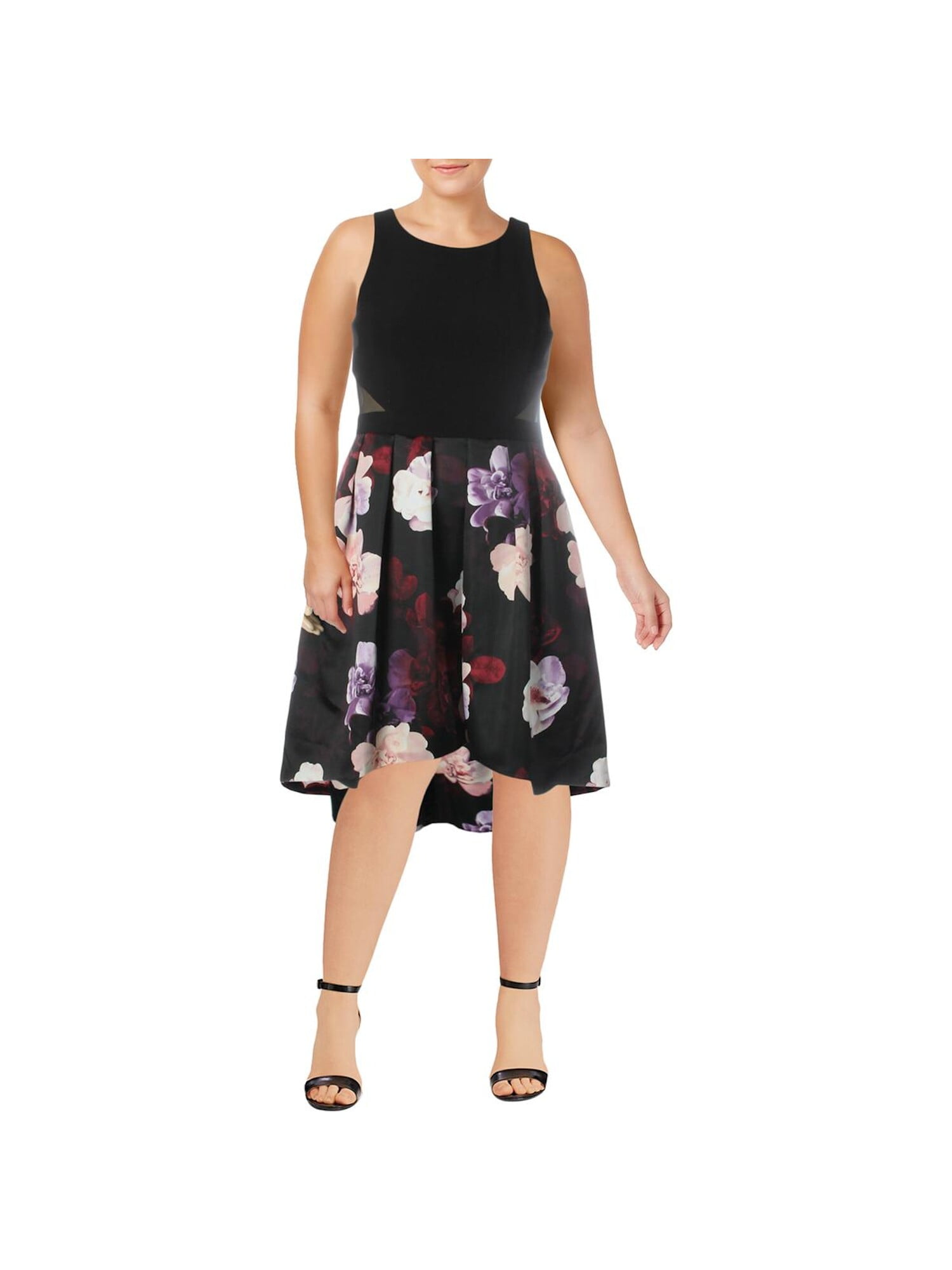 xscape sleeveless midi dress