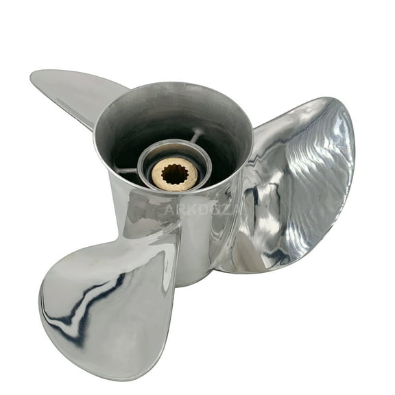 Boat Propeller 13 1/2x15 for Honda Outboard 75-130HP Stainless Steel 15 Tooth OEM NO:58130-ZW1-015AH 13.5x15