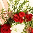 thumbnail image 6 of 1Pc Artificial Rose Wreath,Valentine's Day Heart Wreath,Heart Design Garland Pendant,Artificial Red Rose Heart Swag Kitchen Cabinet Wreath,Hanging Valentines Day Wreath for Front Door Wedding Decor, 6 of 8