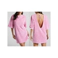 thumbnail image 3 of SUNSIOM Femmes Paillettes Scintillantes Mini Robe de Soirée Robe de Club Décontracté en Vrac Manches Courtes Cravate Backless Paillettes Robes, 3 of 8