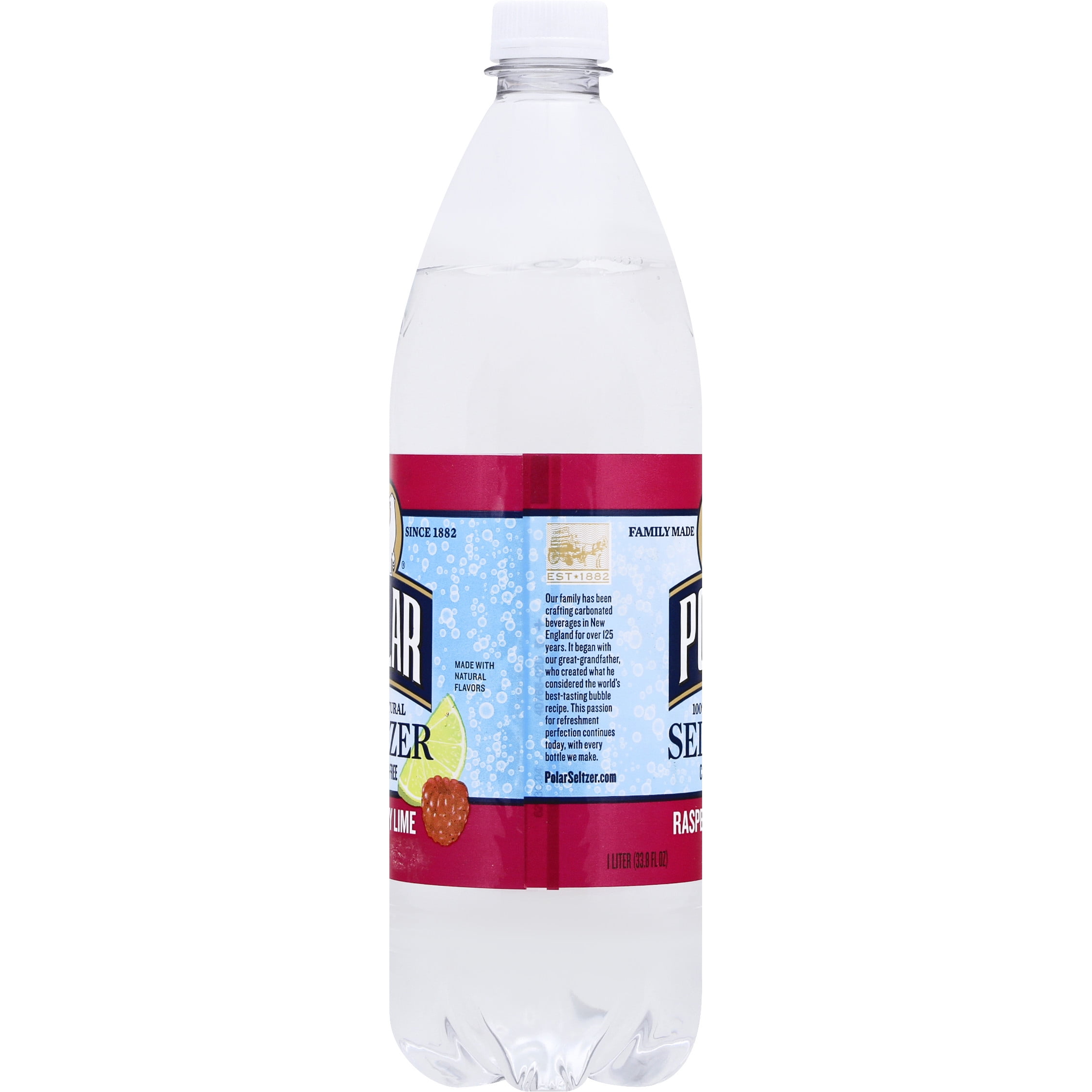 Polar Zero Calorie Raspberry Lime Sparkling Seltzer Water, 1 L, Bottle
