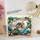 thumbnail image 4 of Popular! Creative Wooden Fishing Decoration Father's Day Ornaments Parent-child Commemorative Photo Frame, 4 of 5