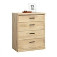 Pemberly Row Modern Engineered Wood 4 Drawer Chest in Prime Oak