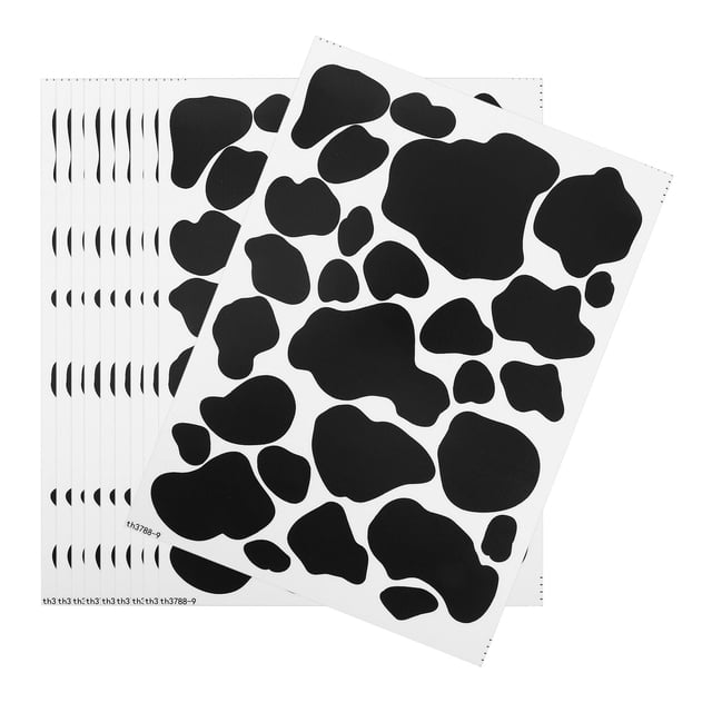 unbranded Pegatinas Adhesivas En Material Negro Con De De Vaca Para Pared Y Muebles