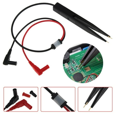 

SMD Inductor Tester Clip Probe Tweezers for Resistor Multi-meter Capacitor