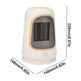 thumbnail image 3 of Newxiaaa Space Heater, Portable Electric Heaters, Oscillating Ceramic Tower Indoor Space Heater, Portable Energy Efficient Space Heaters for Indoor Use Two-Speed Portable Heater Fan (White), 3 of 7