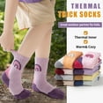 thumbnail image 4 of 8 Pairs Kids Toddlers Boys Girls Merino Wool Hiking Athletic Thermal Warm Winter Socks, 4 of 7
