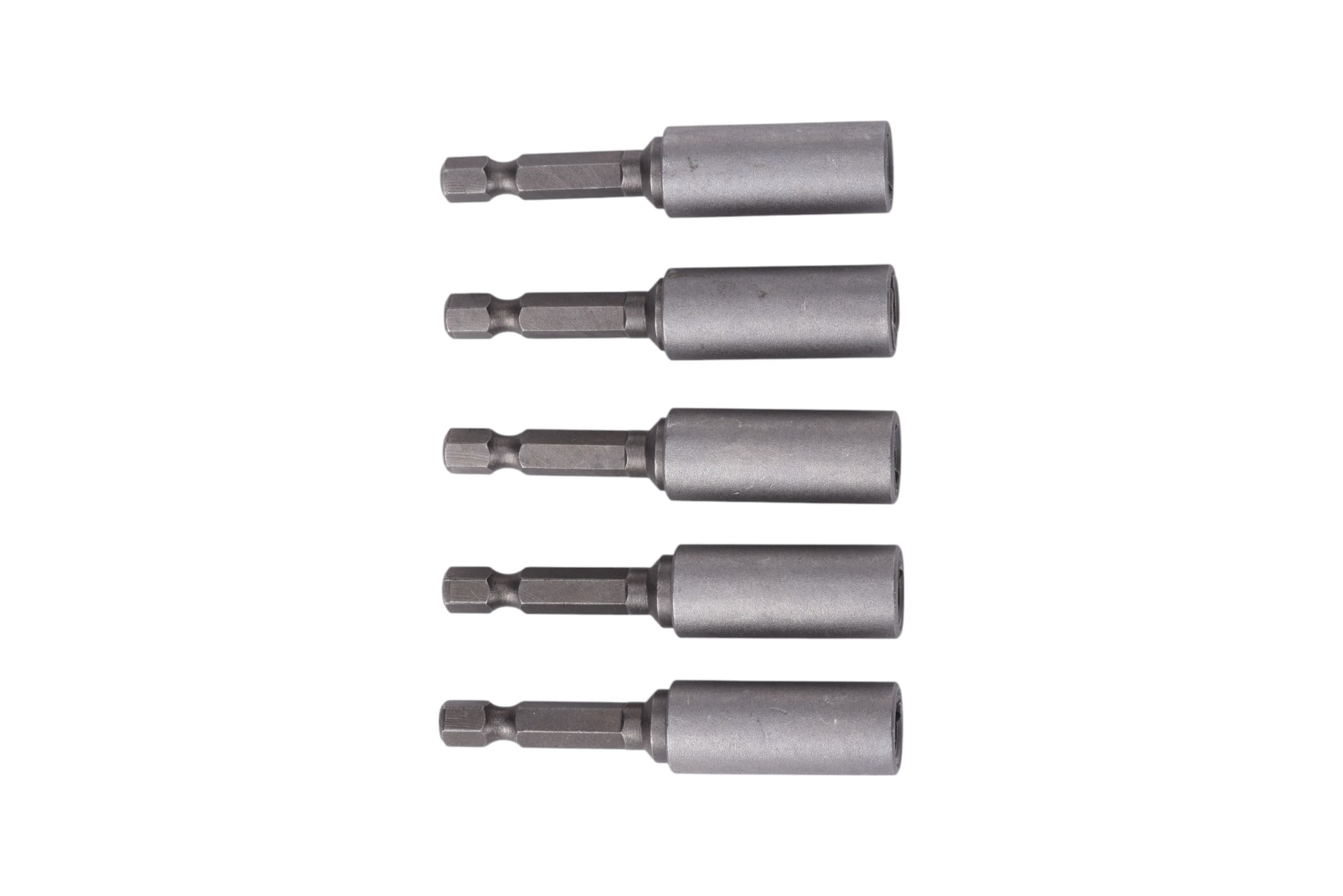 Century Drill & Tool 68702 5-Pack of ¼” Eye Lag Drivers, Bulk Bagged, Drives ¼” Eye Lag Screws in Wood or Metal with Screw Gun, All Metal Design, ¼” Hex Shank x 2-3/4” Length…