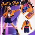 thumbnail image 4 of G'irls Pop Idol Singer Cosplay Costume 2 Piece Set Cropped Jacket and Shorts for Halloween Party, 4 of 5