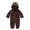 Coffee, variant on Newborn Baby Infant Coral Fleece Hooded Romper Jumpsuit Boy Girl Winter Warm Bodysuit Outfits Clothes Coat Outwear 0-12 Months